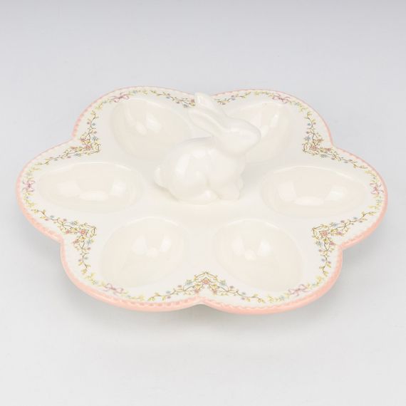 Пасхальное блюдо для яиц Rabbit Egg Plate 25 см | Зображення 2