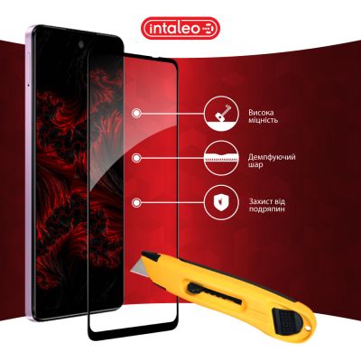 Стекло защитное Intaleo Full Glue MOTO E14 Black (1283126597718) | Зображення 4