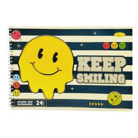 Альбом для рисования A4 АП-0306-5, 24 листа, пружина сбоку