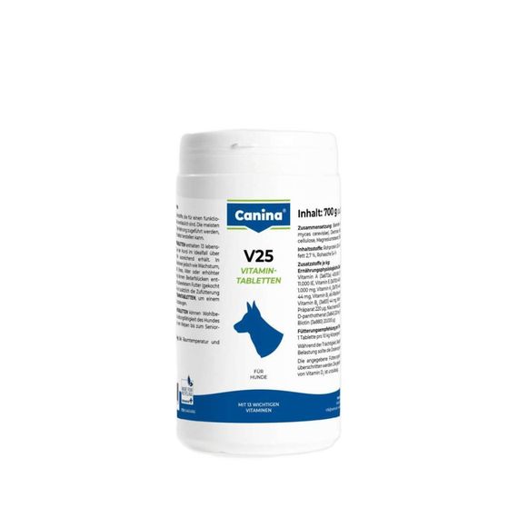Витамины Canina V25 Vitamintabletten для собак, поливитаминный комплекс, 700 г (210 табл) | Зображення 6