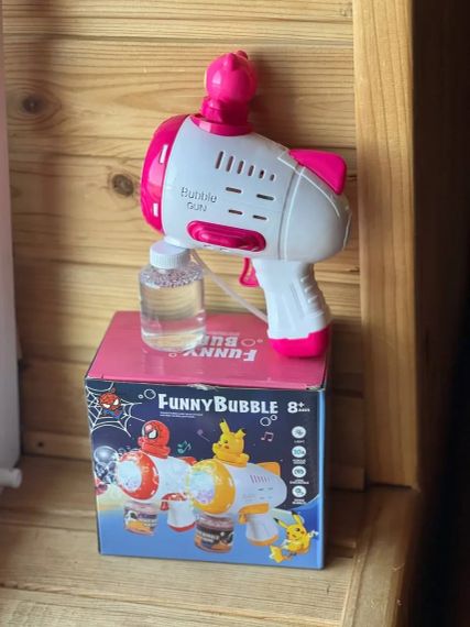 Пистолет детский автоматический пистолет пулемёт для мыльных пузырей Toy bubble gun AND 388-10