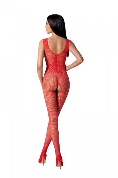 Бодістокінг з крилами Passion BS098 One Size, red, середня сітка, відкритий доступ | Зображення 1