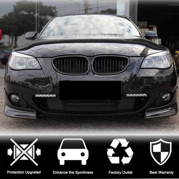 Накладки на передній бампер Flap (для M-Sport, Карбон) для BMW 5 серія E-60/61 2003-2010 рр | Зображення 2