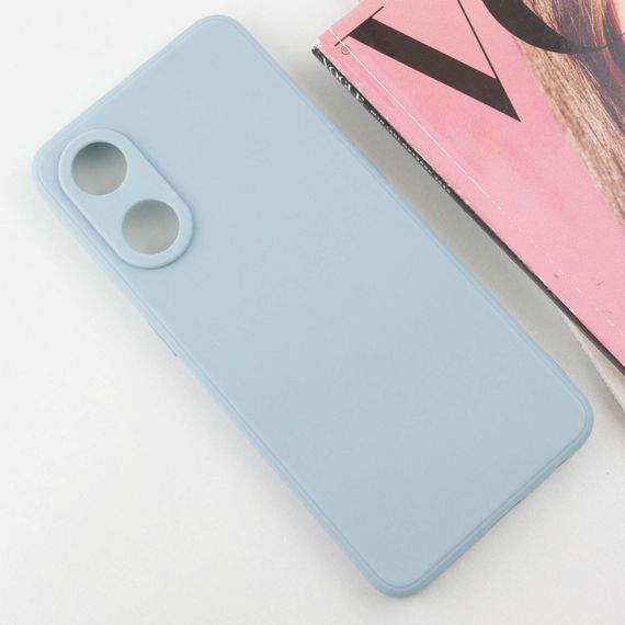 Силіконовий чохол Candy Full Camera для Oppo Reno 8 T 4G Сірий / Smoky Gray | Зображення 1