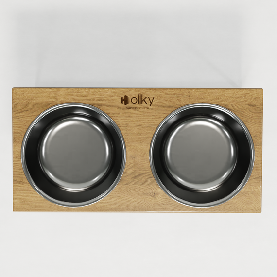 Миски на подставке для очень больших собак Hollky Base XXL40 (2 × 2,8 л) BXXL40-643240-GRNT | Зображення 4