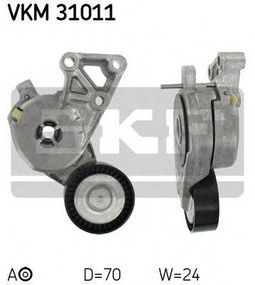 Натяжний ролик, поліклінового ременя (Вир-во SKF) SKF VKM31011 на VW GOLF PLUS (5M1, 521)