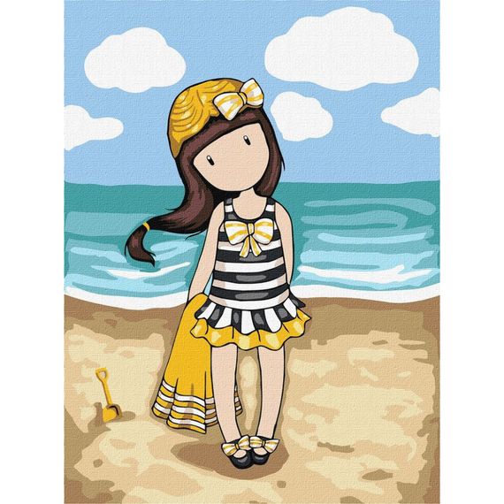Картина за номерами "Beach Belle Santoro Gorjuss Collection" KHO8677, 30х40 см