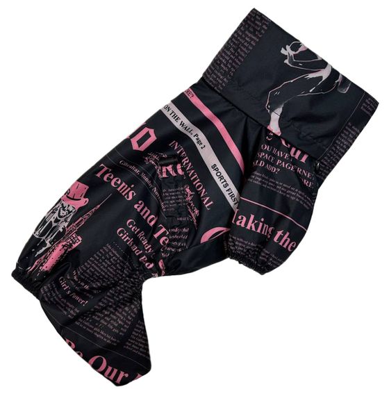 Дощовик із прихованим капюшоном газета рожевий M-97 | Зображення 2