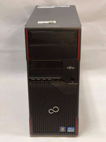 Комп'ютер Fujitsu Celsius W410 Tower / Intel Core i5-2400 (4 ядра по 3.1 - 3.4 GHz) / 8 GB DDR3 / 500 GB HDD / Intel HD Graphics 2000 / DVD-ROM б/в | Зображення 1