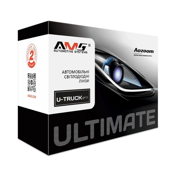 Автомобільні світлодіодні лінзи AMS Ultimate U-Truck Laser 3″ F 24V | Зображення 6