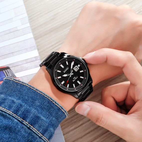 Чоловічий годинник Skmei 1654BK Black | Зображення 2