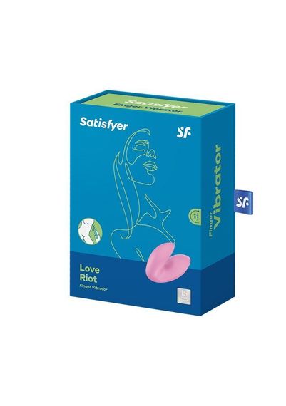 Вібратор на палець Satisfyer Love Riot, 12 варіантів використання, Рожевий | Зображення 5