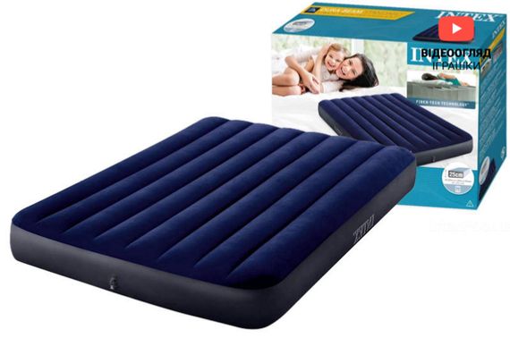 Матрац 64758 в коробці р.137x191x25 см INTEX