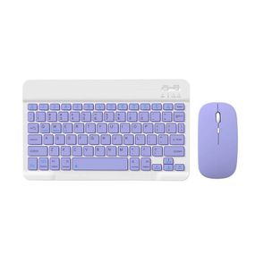 Беспроводная Клавиатура и Мышь Портативная Bluetooth с UA Раскладкой на Аккумуляторе для ПК Компьютера Телефона Планшета на