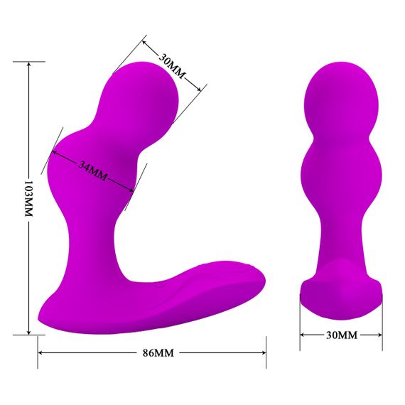 Масажер простати - Pretty Love Terrance Anal Vibrator Massager Purple sexstyle | Зображення 8