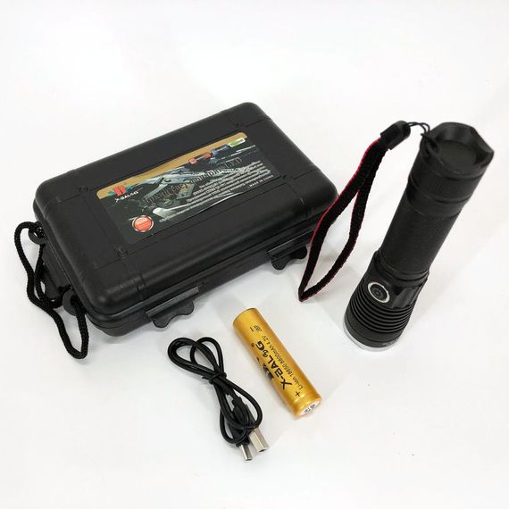 Ручний ліхтар cob Police, Ліхтарик на всі випадки, Ударостійкий водонепроникний ліхтар IP-98 | Зображення 8