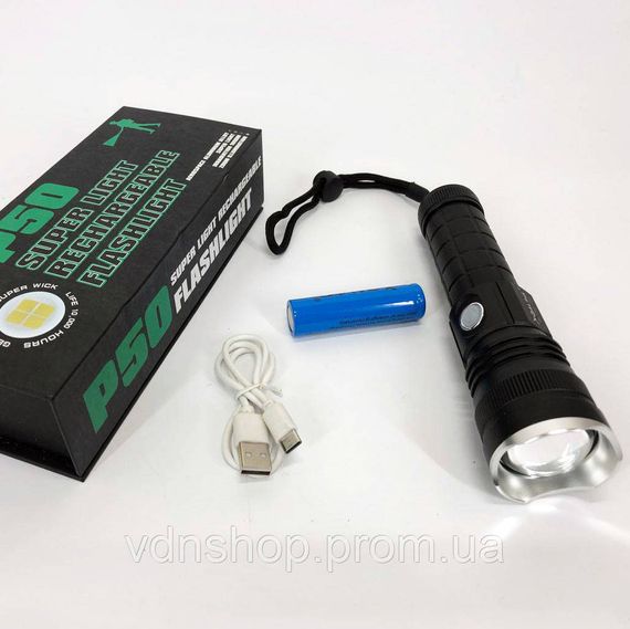 Військовий тактичний ліхтар Bailong BL-P03-P50, Ліхтарик police оригінал, Ліхтар ручний батарейний CK-19 | Зображення 6