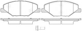 Колодка гальм. диск. SKODA FABIA 1.2-1.6 2007-2014, VW POLO 1.6 2010 - передн. (вир-во REMSA) REMSA 155300 на SKODA FABIA