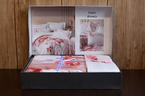 Комплект постільної білизни Cotton Box Elite Saten 200×220 Gules Kirmizi | Зображення 4