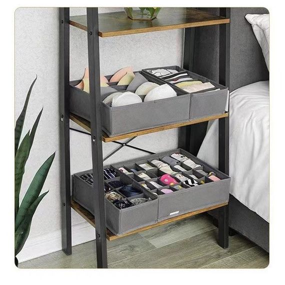 Комплект органайзеров 4 шт для хранения вещей и белья | Зображення 5