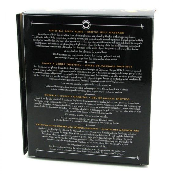 Гель для NURU-массажа Shunga Oriental Body-to-Body – Sparkling Strawberry Wine плюс простыня Sex Aura | Зображення 4