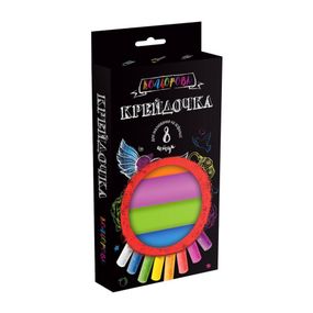 Мел для рисования на асфальте Крейдочка КRD-02-02U 8 шт, толстые