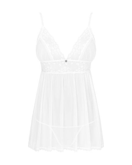 Пеньюар і трусики Obsessive Heavenlly babydoll & thong XS/S | Зображення 2