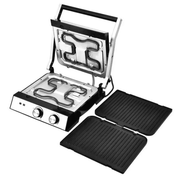 Гриль електричний притискний Zepline 3500W зі знімними пластинами контактний | Зображення 4