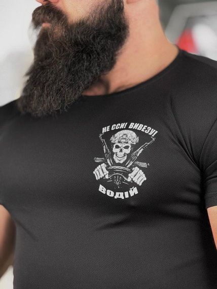 Тактична потоотводна футболка SABUR Не сси вивезу black ВТ5080 | Зображення 4