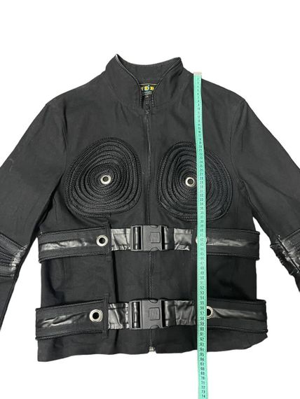 Мужская куртка ANDRE в стиле Cyberpunk / Techwear - Черная, Размер L (Водотталкивающая) | Зображення 4