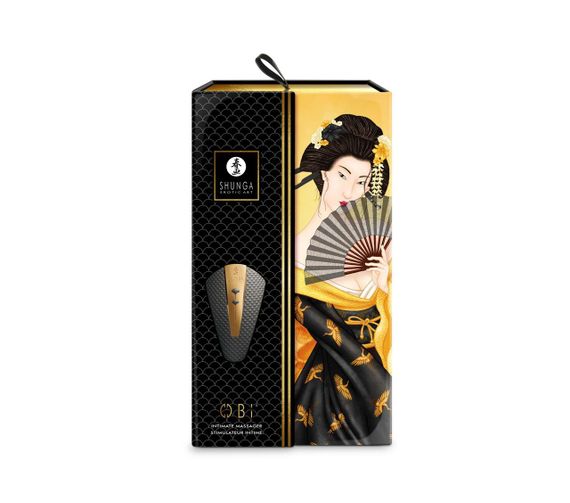Кліторальний вібратор Shunga Obi Black, дизайнерський стимулятор для точної та інтенсивної насолоди | Зображення 6