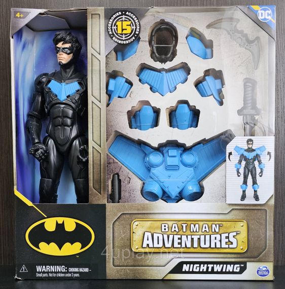 Оригинал DC Comics Batman Adventures Nightwing Бэтмен 30 см игровая фигурка Найтвинг с комплектом брони | Зображення 8