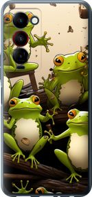 Чехол на Tecno Camon 18 Premier Жабки "5656u-2652-17620"