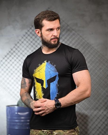 Тактична фуфайка для відведення поту Spartan black ПП4685 | Зображення 1