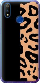 Чехол на Realme X Lite Пятна леопарда "4269u-2030-17620"