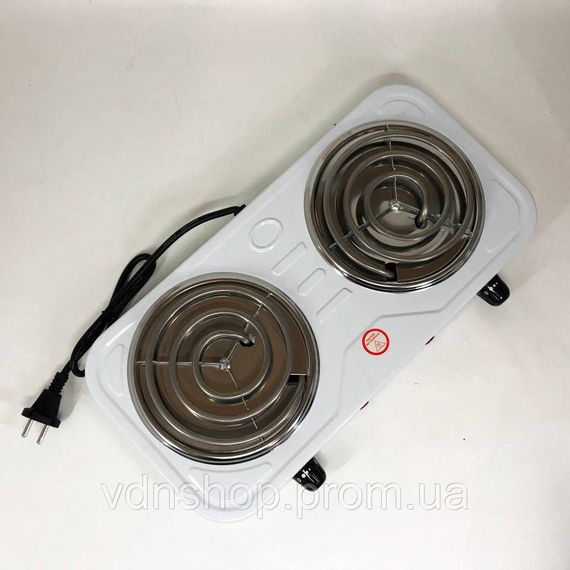 Переносна компактна електроплита, Плита електрична двоконфорочна, Плита побутова портативна DR-83 | Зображення 1