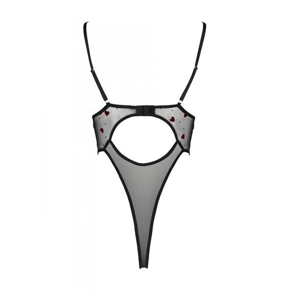 Еротичний боді з малюнком Passion LOVELIA BODY L/XL, black | Зображення 5