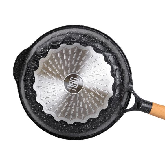 Алюмінієвий сотейник 4,3 л мармуровий з антипригарним покриттям Ø 28 см чорний MGC | Зображення 2