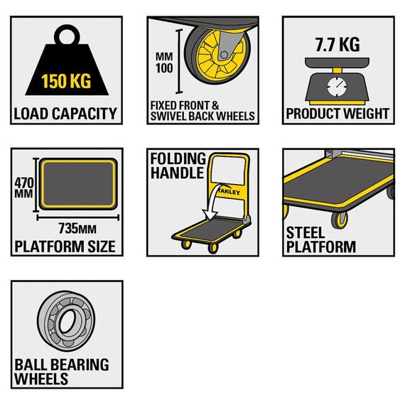 Візок-платформа вантажний STANLEY SXWT-PC527 | Зображення 4