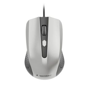 Оптична мишка Gembird MUS-4B-01-BS, USB интерфейс, чорно-сріблястого кольору