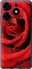 Чехол на Tecno Spark 10 Pro Красная роза "529u-3022-17620"