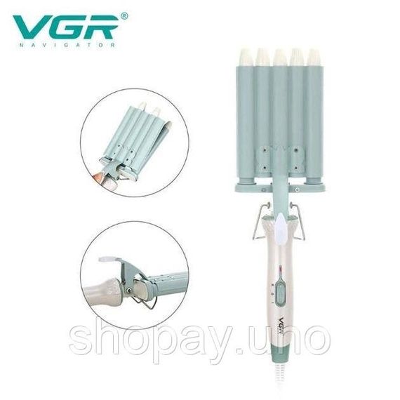 Щипцы плойка кудри для волос VGR V-597, Стайлер-плойка для локонов Плойка волос хорошая RD-58 | Зображення 9