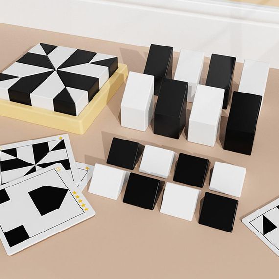 Настільна інтерактивна гра Ummi ME-149 Hidden Black and White Blocks Black / White | Зображення 2