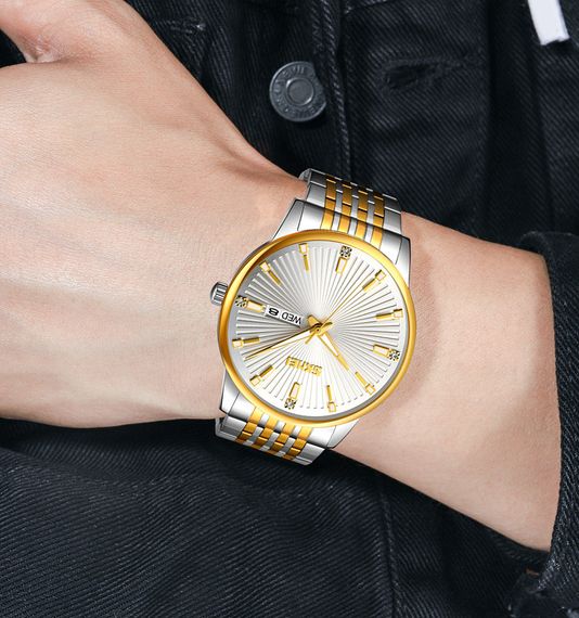 Skmei 9323TGDSI Silver/Gold-Silver | Зображення 2