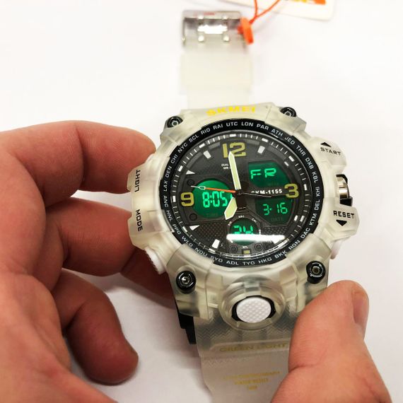 Тактичний військовий годинник для ЗСУ SKMEI 1155BWT, Оригінальний чоловічий годинник DX-84 | Зображення 8