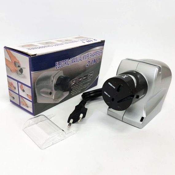 Точила для ножей ELECTRIC SHARPENER, Поворотная точилка для ножей, Автоматическая BE-996 электрическая точилка | Зображення 4