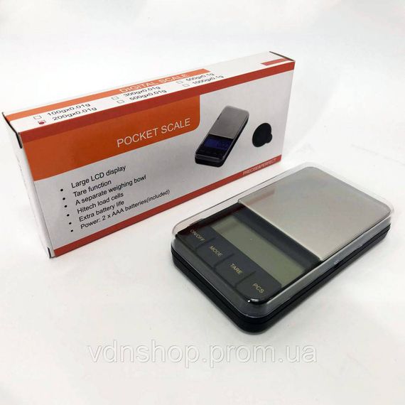 Ваги з високим рівнем точності Digital scale VS 6285PA-200 г, Дуже точні ваги Ювелірні кишенькові LN-98 | Зображення 2