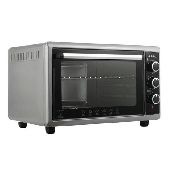 Электрическая печь для дачи ASEL AF-50-23 1500 Вт 50 Л, Мини электропечь, XM-619 Духовка электрическая