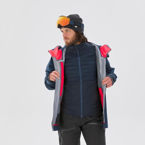 Куртка лижна чоловіча FR900 для фрирайду - Темно-синя - S | Зображення 5