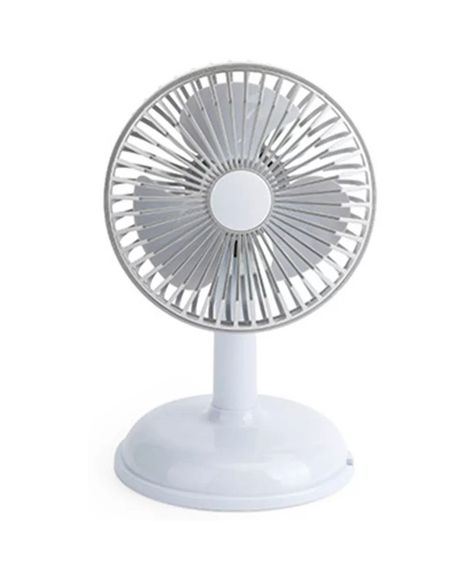 Вентилятор Simple desktop fan KD197 настільний портативний з роботою від USB Світло-сірий